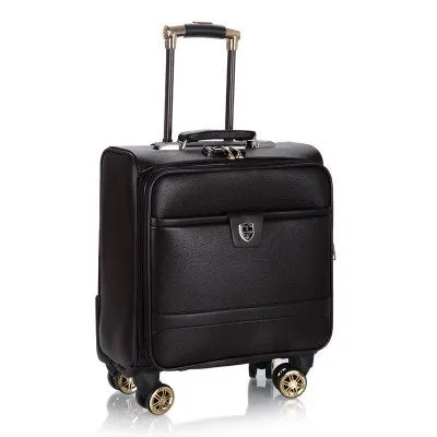 18-Inch Trolley Case,Business Men'S Luggage,Cross-Section Travel Suitcase, Universal Wheel