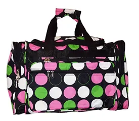 19" Fashion Multi Pocket Duffle Bag - Personalization Available (Blank - Multi Dot)