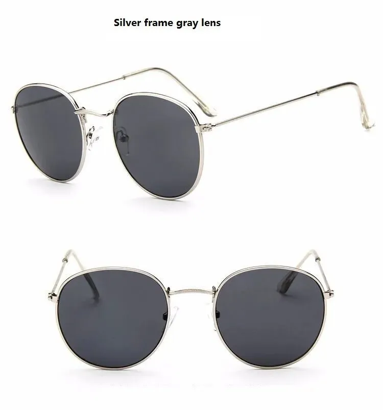 2020 New Designer Woman Glasses Optical Frames Metal Round Glasses Frame Clear lens Eyeware Black Silver Gold Eye Glass