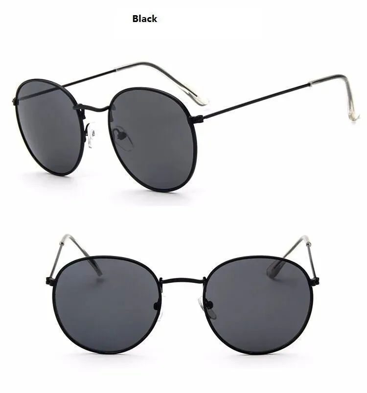 2020 New Designer Woman Glasses Optical Frames Metal Round Glasses Frame Clear lens Eyeware Black Silver Gold Eye Glass