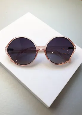 A.J. MORGAN Last Dance Round Clear Pink Sunnies