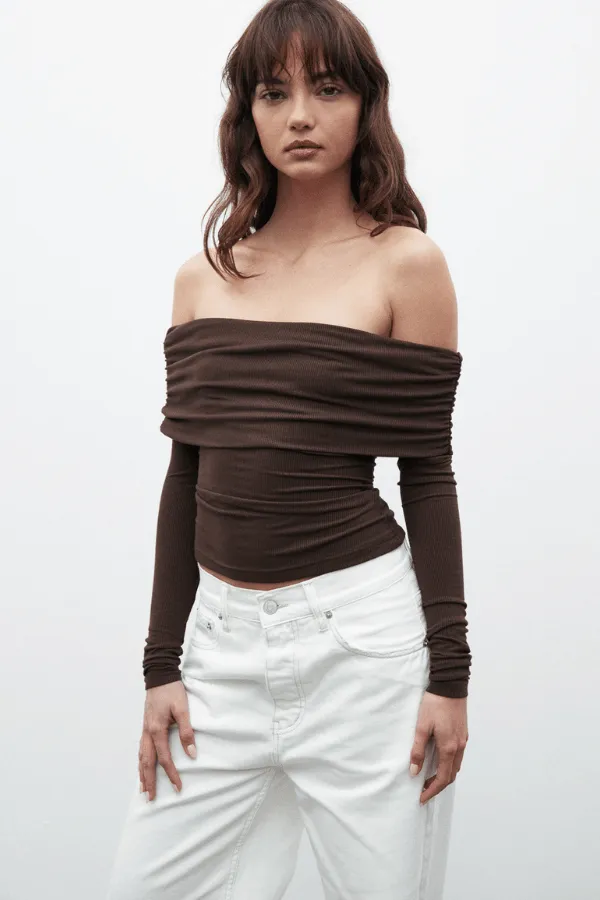 Alessandra Top Chocolate