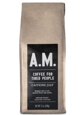 AM Caffeine Jolt Coffee 12 oz