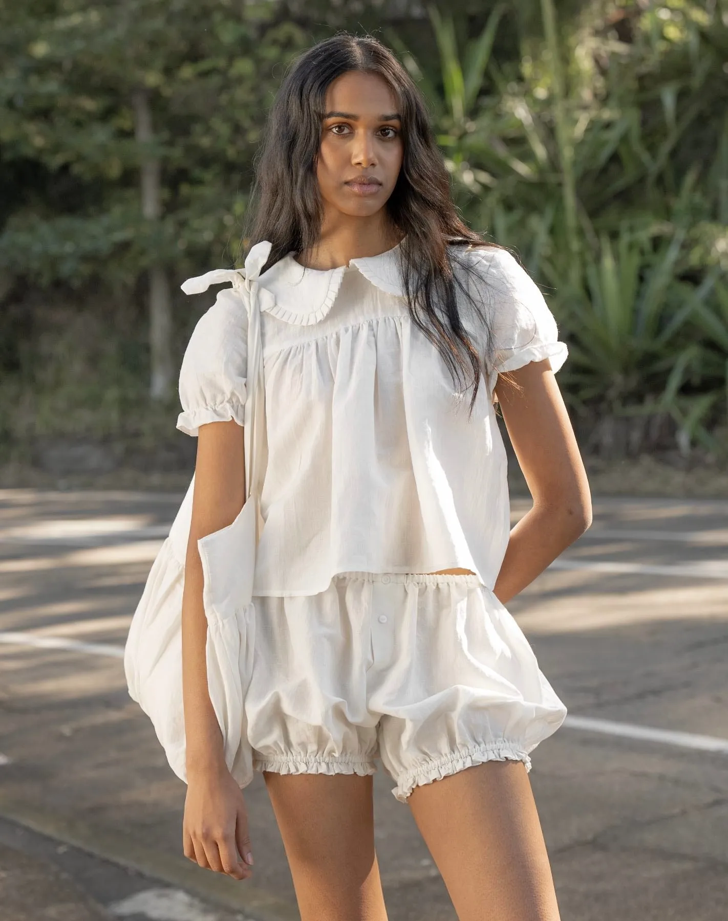 Babydoll Blouse - White