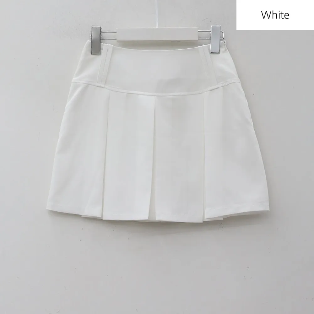 Basic Formal Pleated Mini Skirt BA27