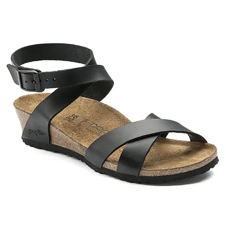 BIRKENSTOCK LOLA LEATHER BLACK - WOMENS