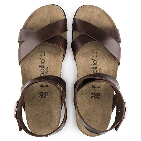 BIRKENSTOCK LOLA LEATHER COGNAC - WOMENS