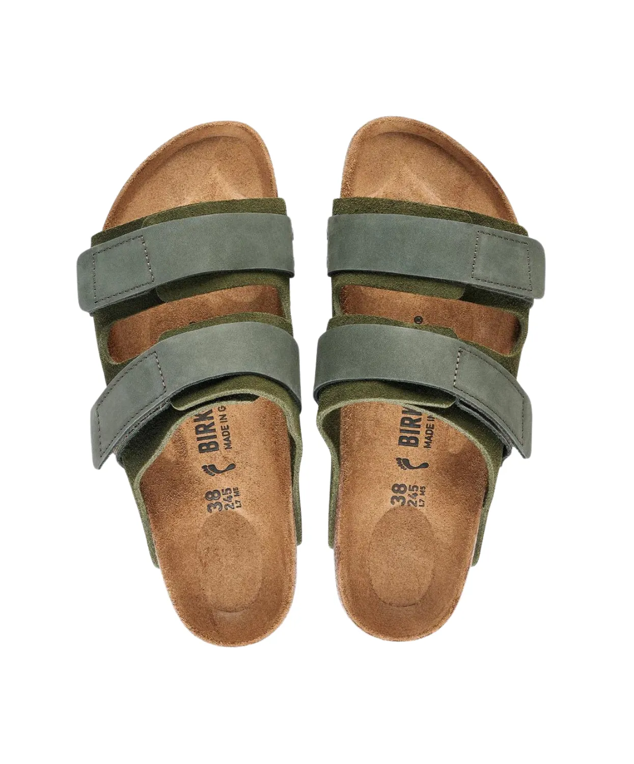 Birkenstock Uji Suede Leather Thyme Sandals