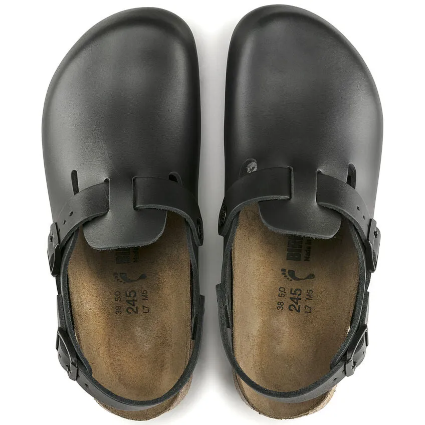 Birkenstock Unisex Tokio Super Grip Leather Sandals - Black, Narrow Fit for Ultimate Comfort