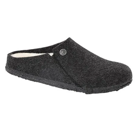 Cozy Anthracite Birkenstock Zermatt Shearling Indoor Slippers