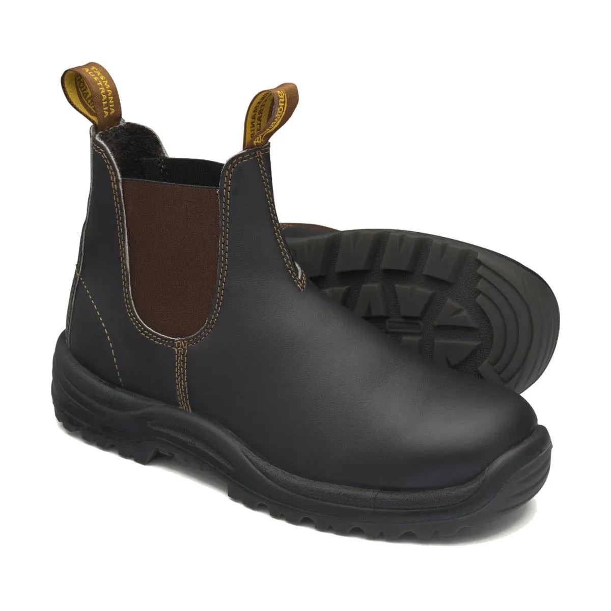 BLUNDSTONE 172 CHELSEA STEEL TOE WORK BOOT STOUT - MENS