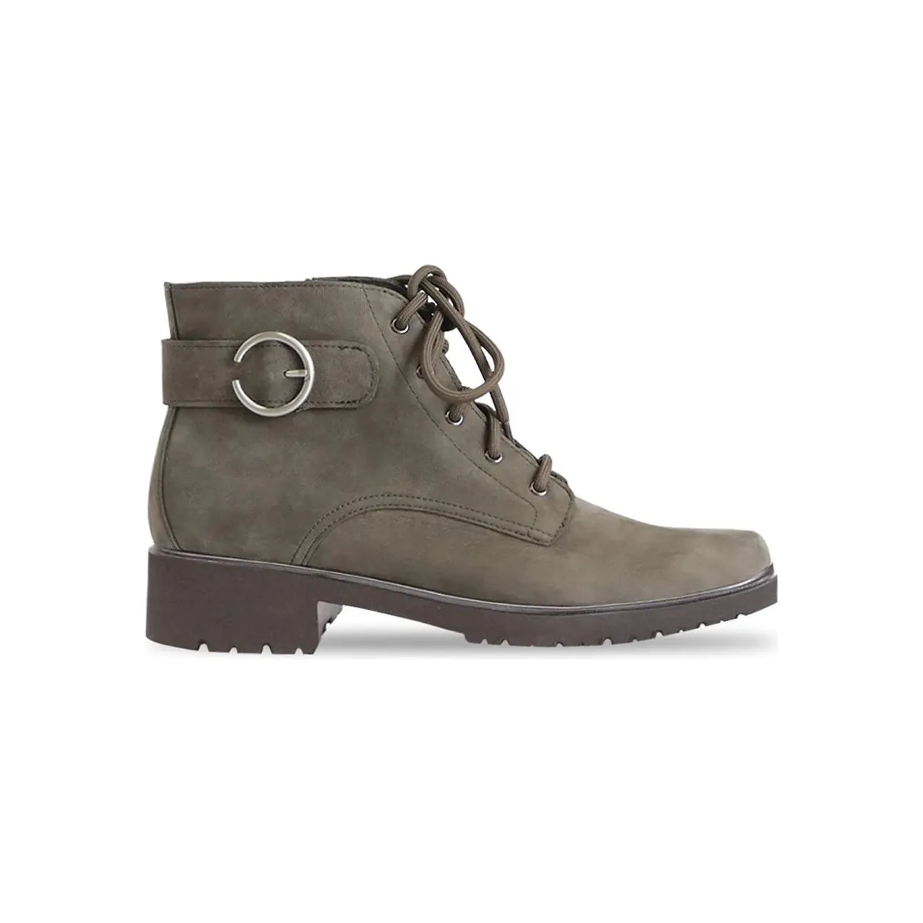 Bradley II Moss Green Nubuck Ankle Boots