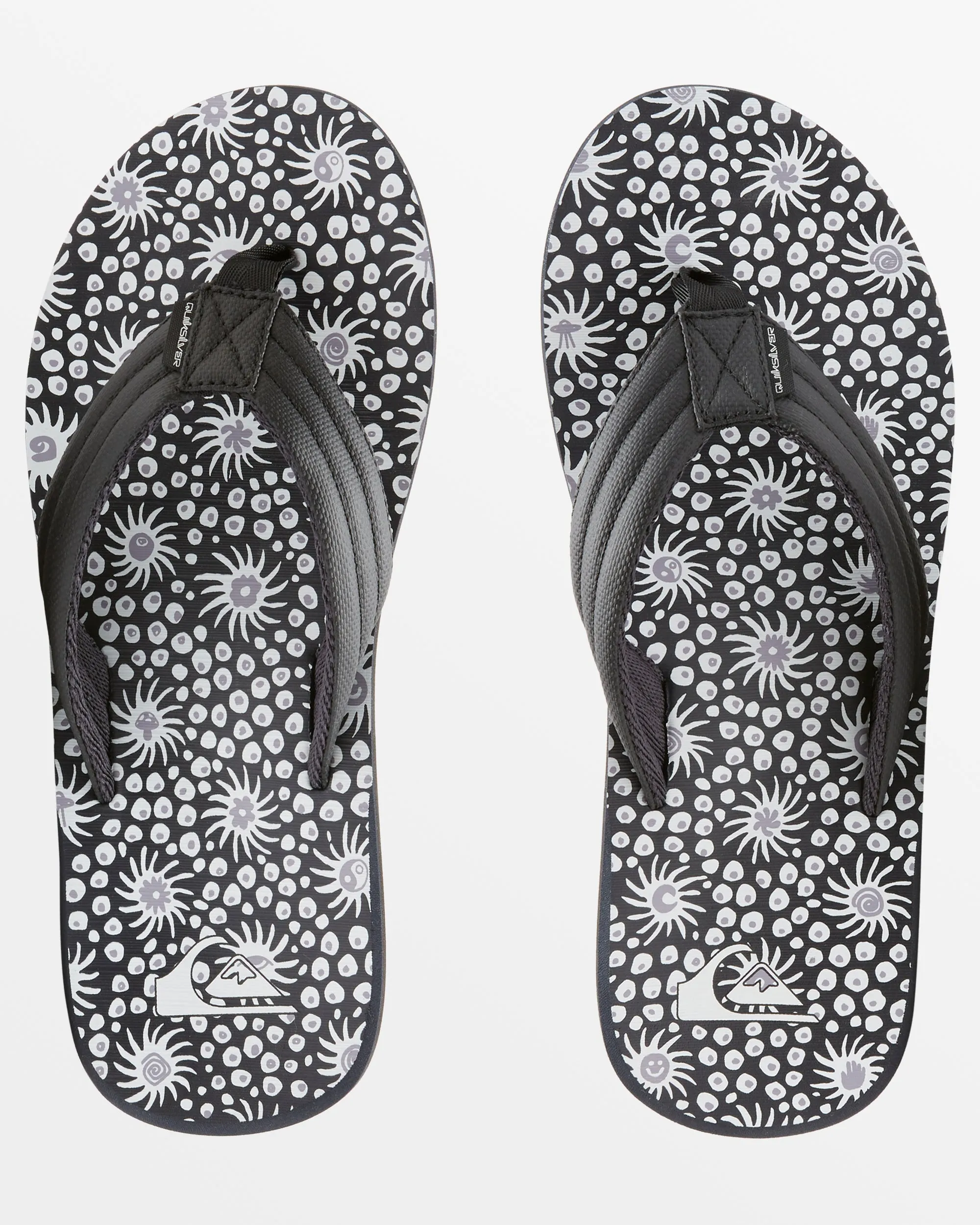 Carver Print Sandals - Black/White/Grey