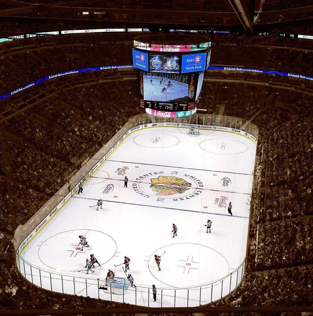 Chicago Blackhawks Stadium on Canvas