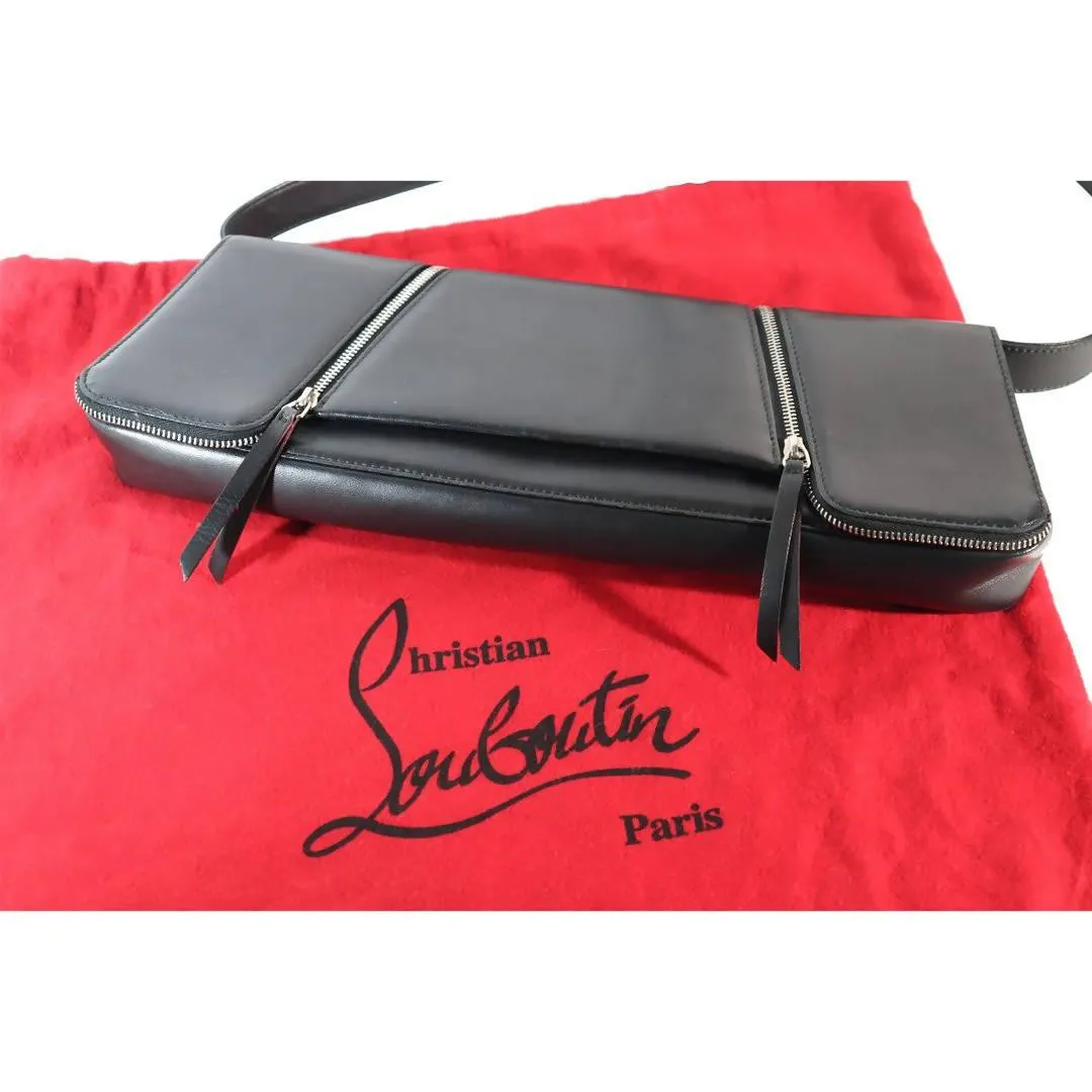 CHRISTIAN LOUBOUTIN Leather Black Shoulder Bag