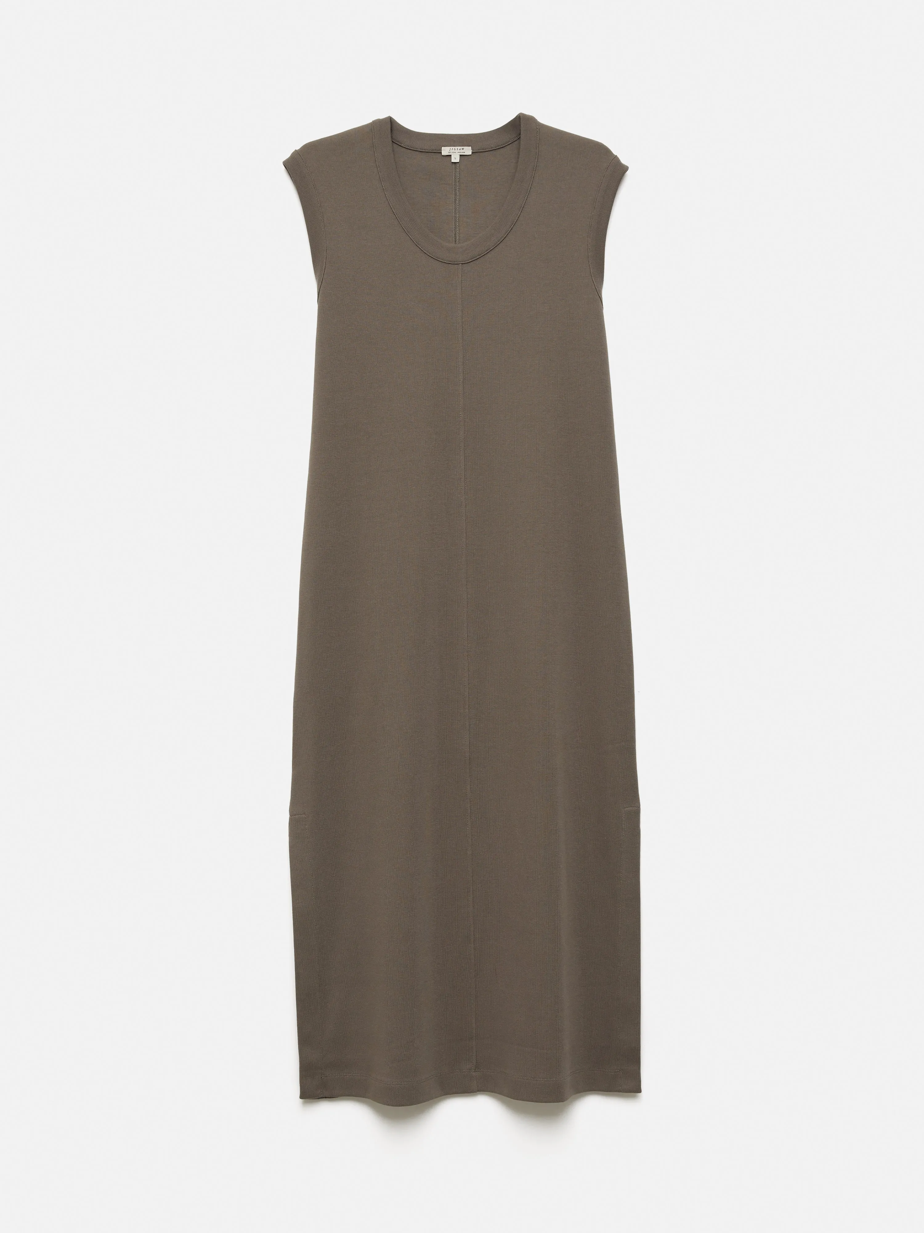 Column T Shirt Dress | Taupe