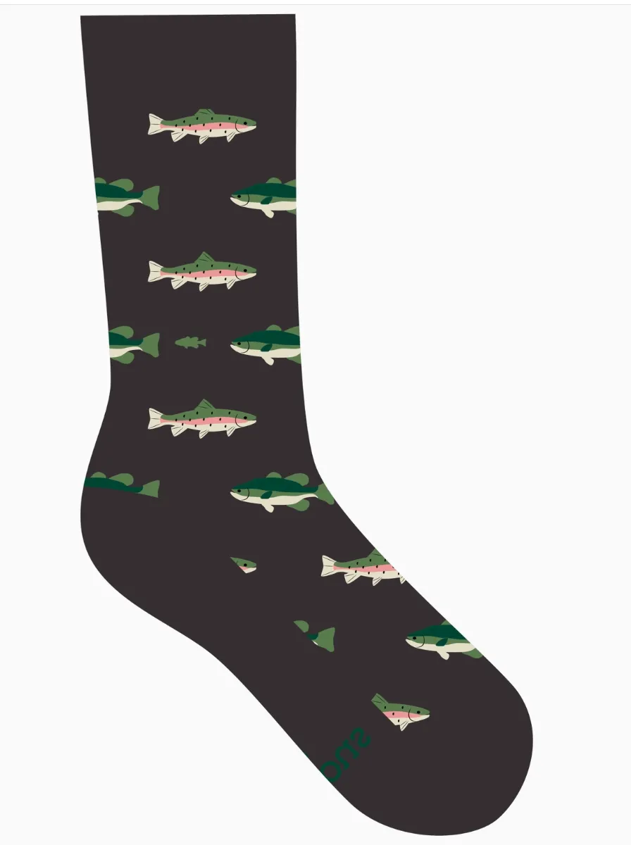 Conscious Step - Socks that Save National Parks - Grey Fish