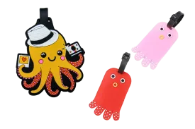 Cute Octopus Animal Design Luggage Tag