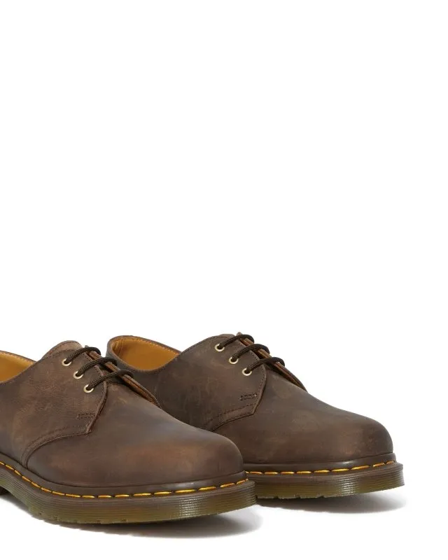 1461 Dark Brown Crazy Horse Leather Dr. Martens - Mens Oxford Shoes