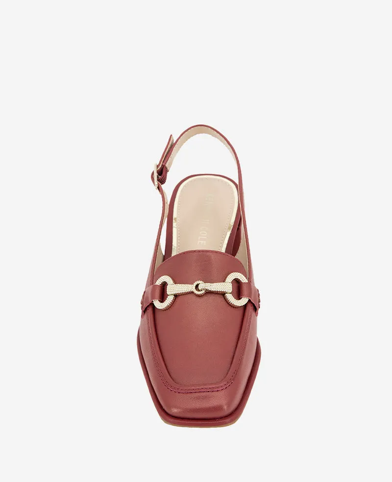 Elina Leather Slingback Loafer