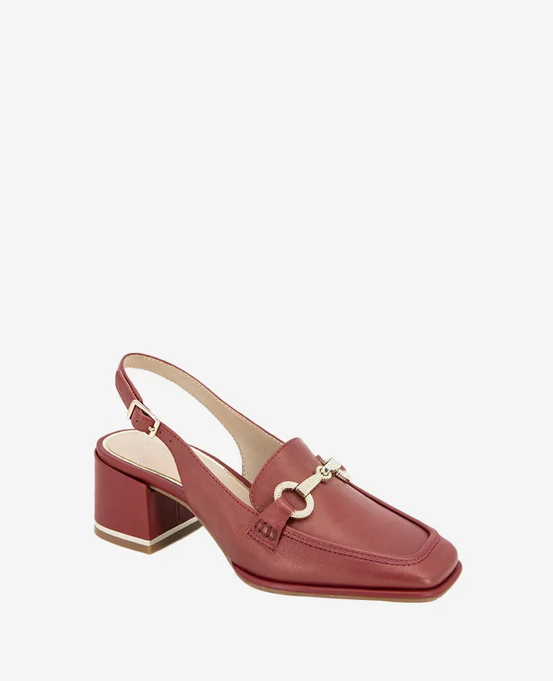 Elina Leather Slingback Loafer