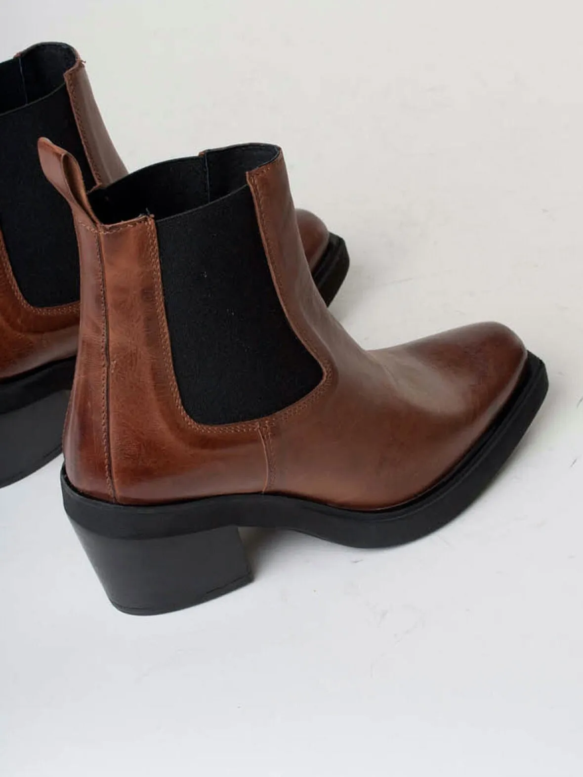 Etna Caramel Ankle Boots