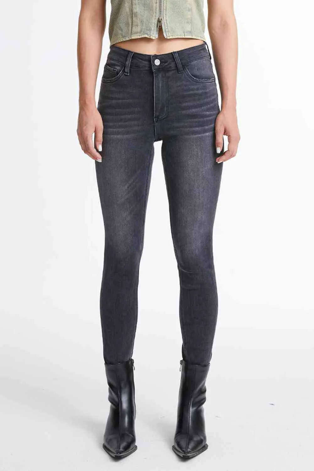 Explore More Collection - BAYEAS Cropped Skinny Jeans