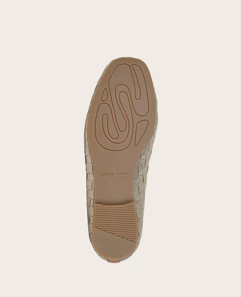 GENTLE SOULS - Willow Leather Woven Ballet Flat