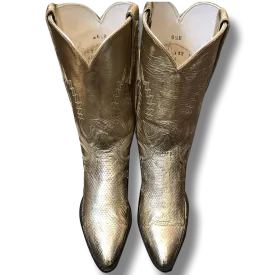 Gold Cowboy Boots | Size US 6.5