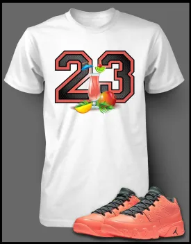 Graphic T Shirt To Match Retro Air Jordan 9 Mango Shoe