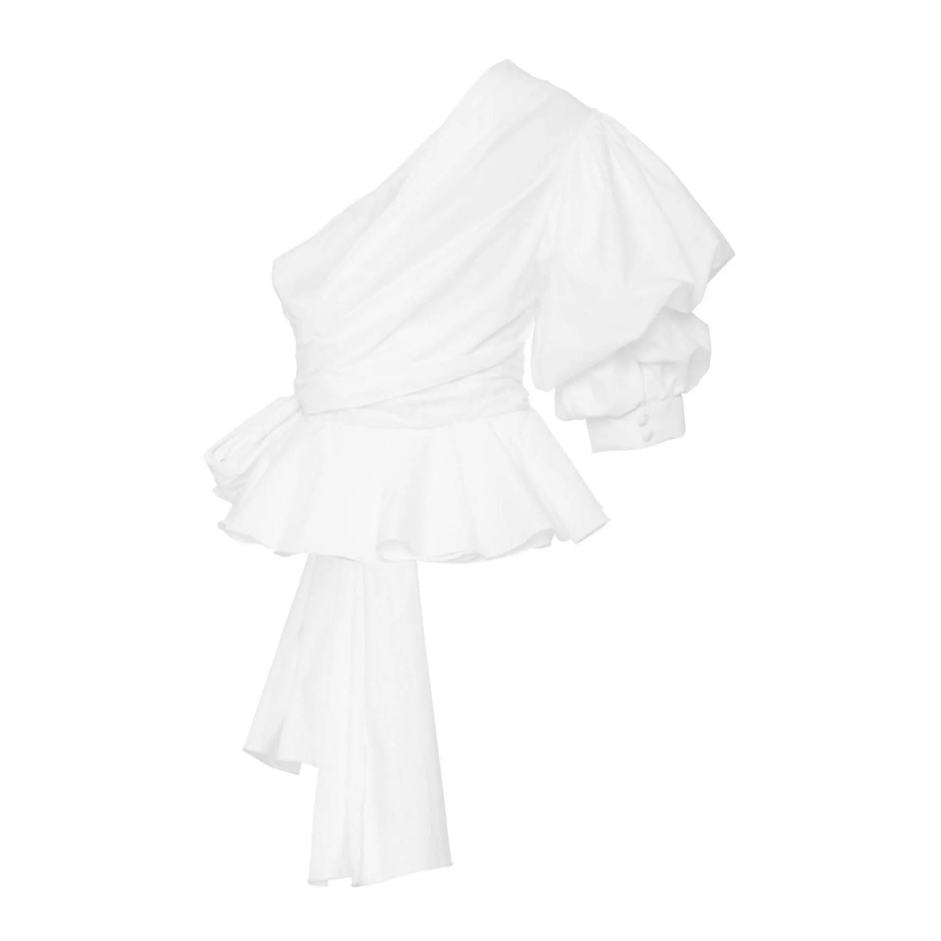 JOHANNA ORTIZ White Cotton Blouse #1 | Size US 0-2