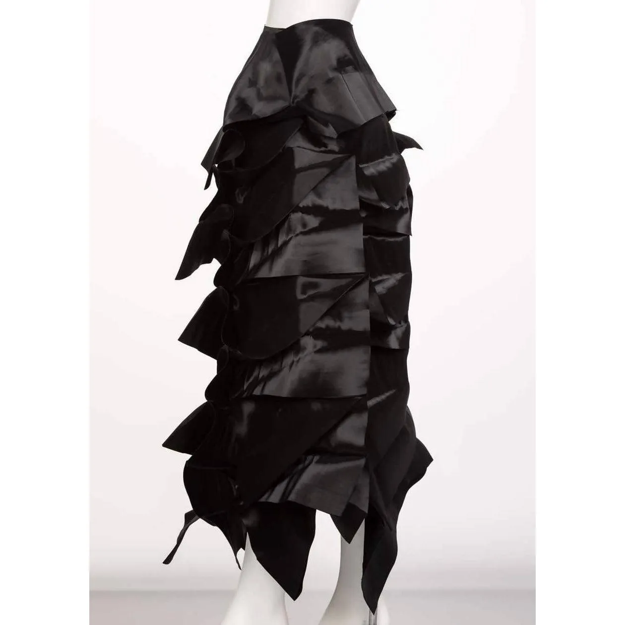 JUNYA WATANABE Black Avant Garde Sculptural Skirt | Size M