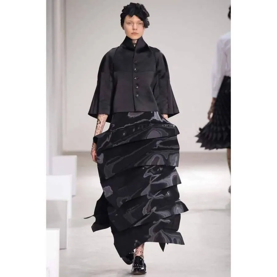 JUNYA WATANABE Black Avant Garde Sculptural Skirt | Size M