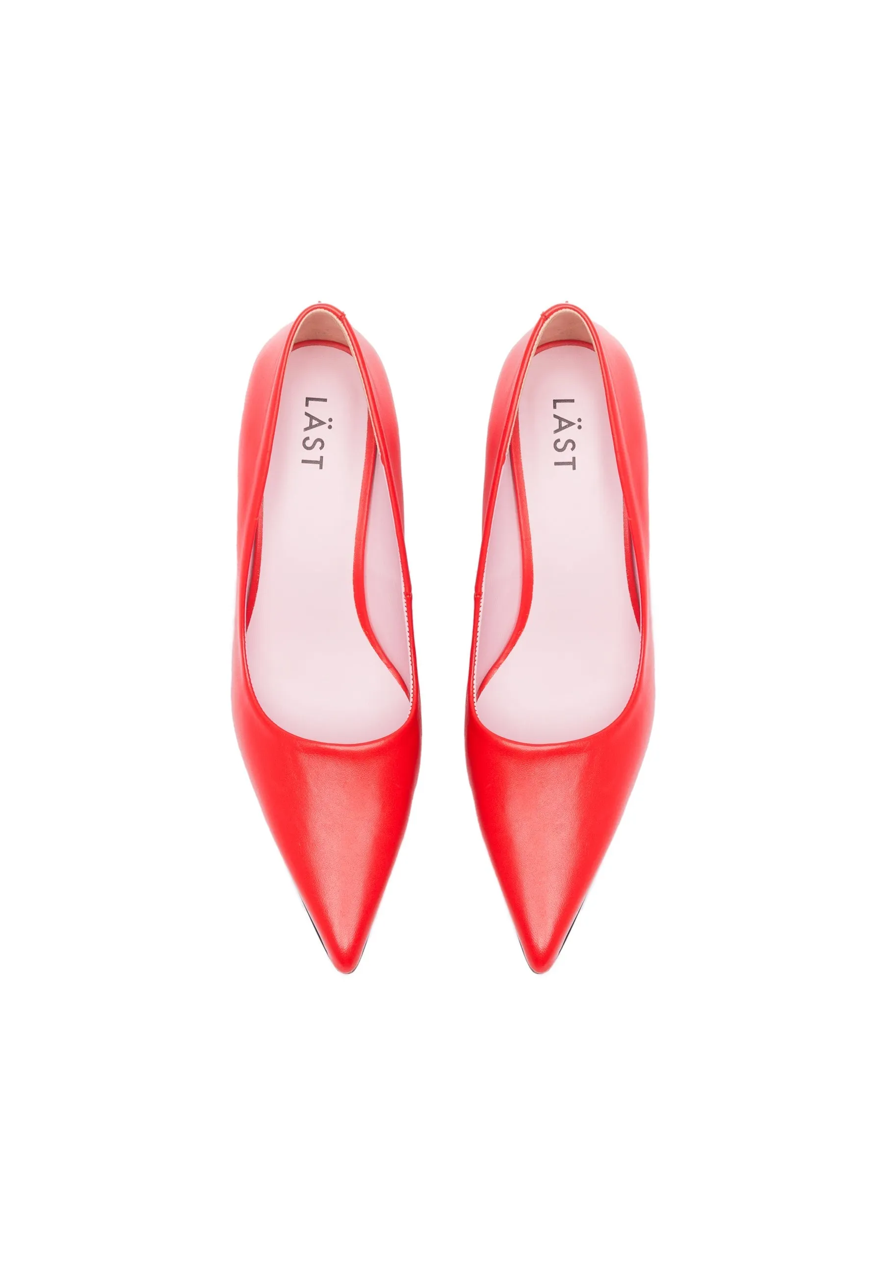 Kelly Red Leather Pumps