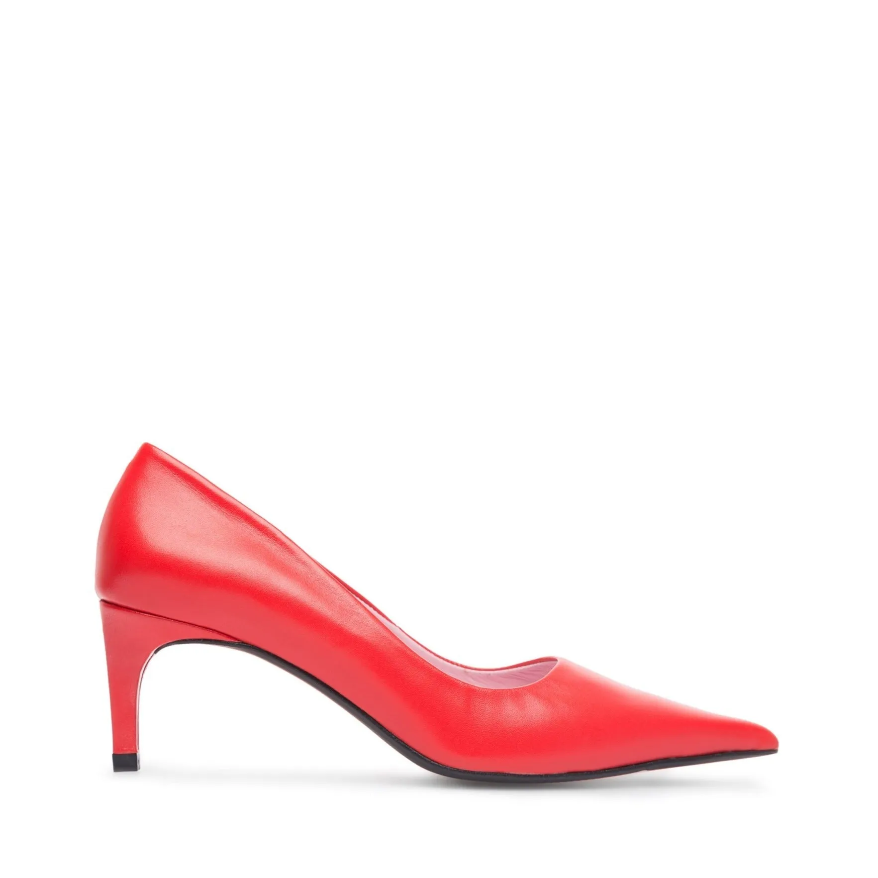 Kelly Red Leather Pumps