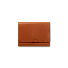 Ladies' Leather Tri-Fold Clutch Wallet