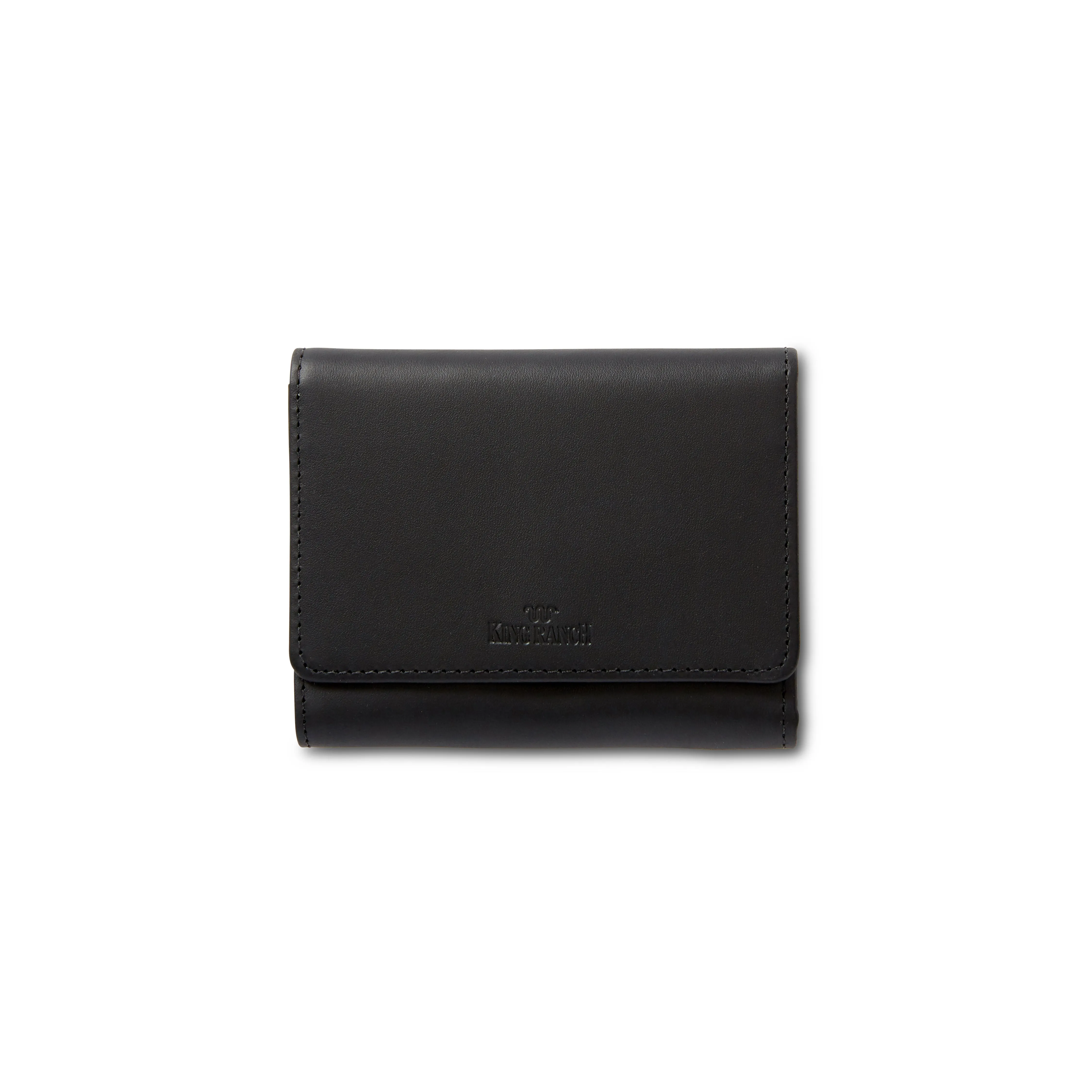 Ladies' Leather Tri-Fold Clutch Wallet