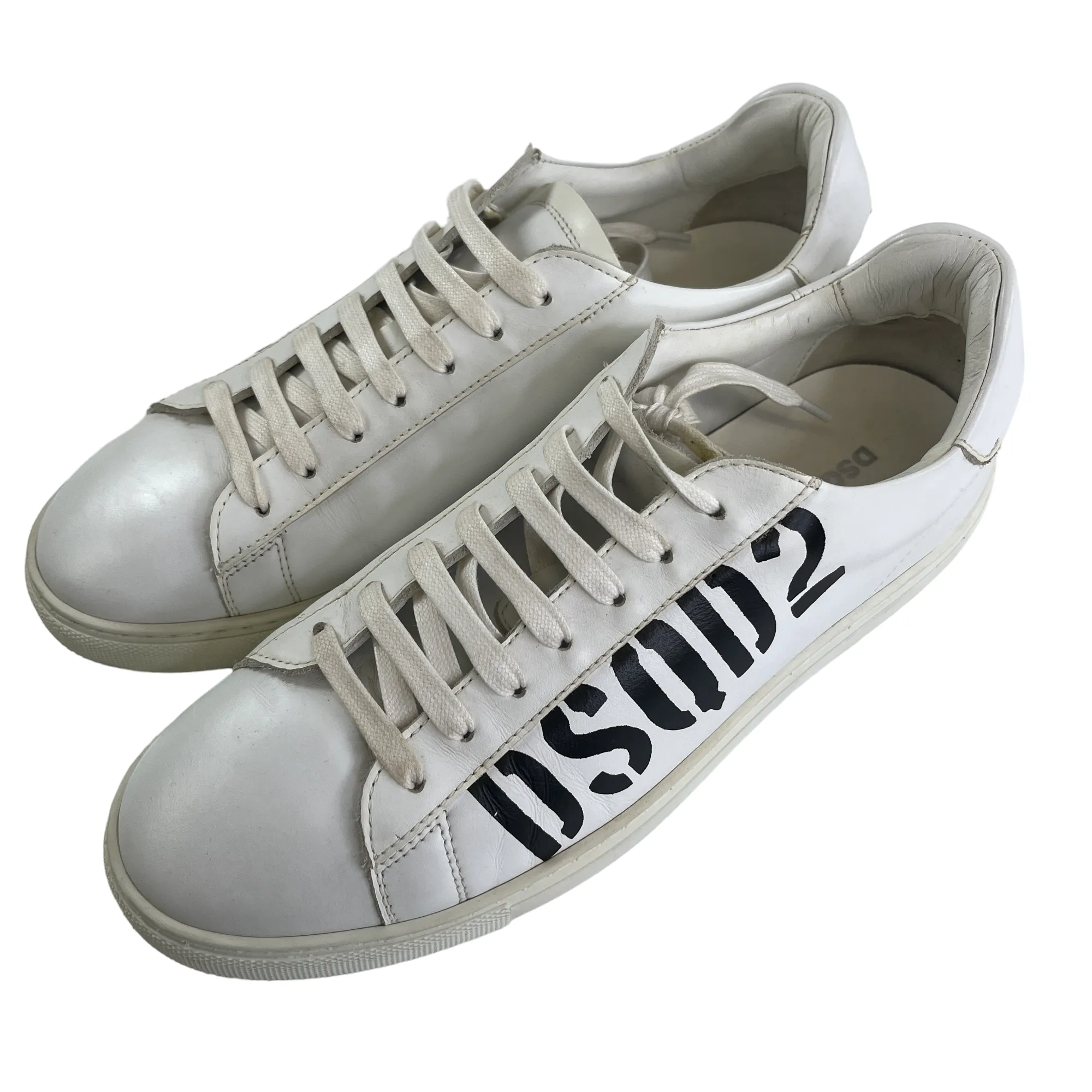 Men's Logo Low Trainers White Size EU 40.5 / UK 6.5