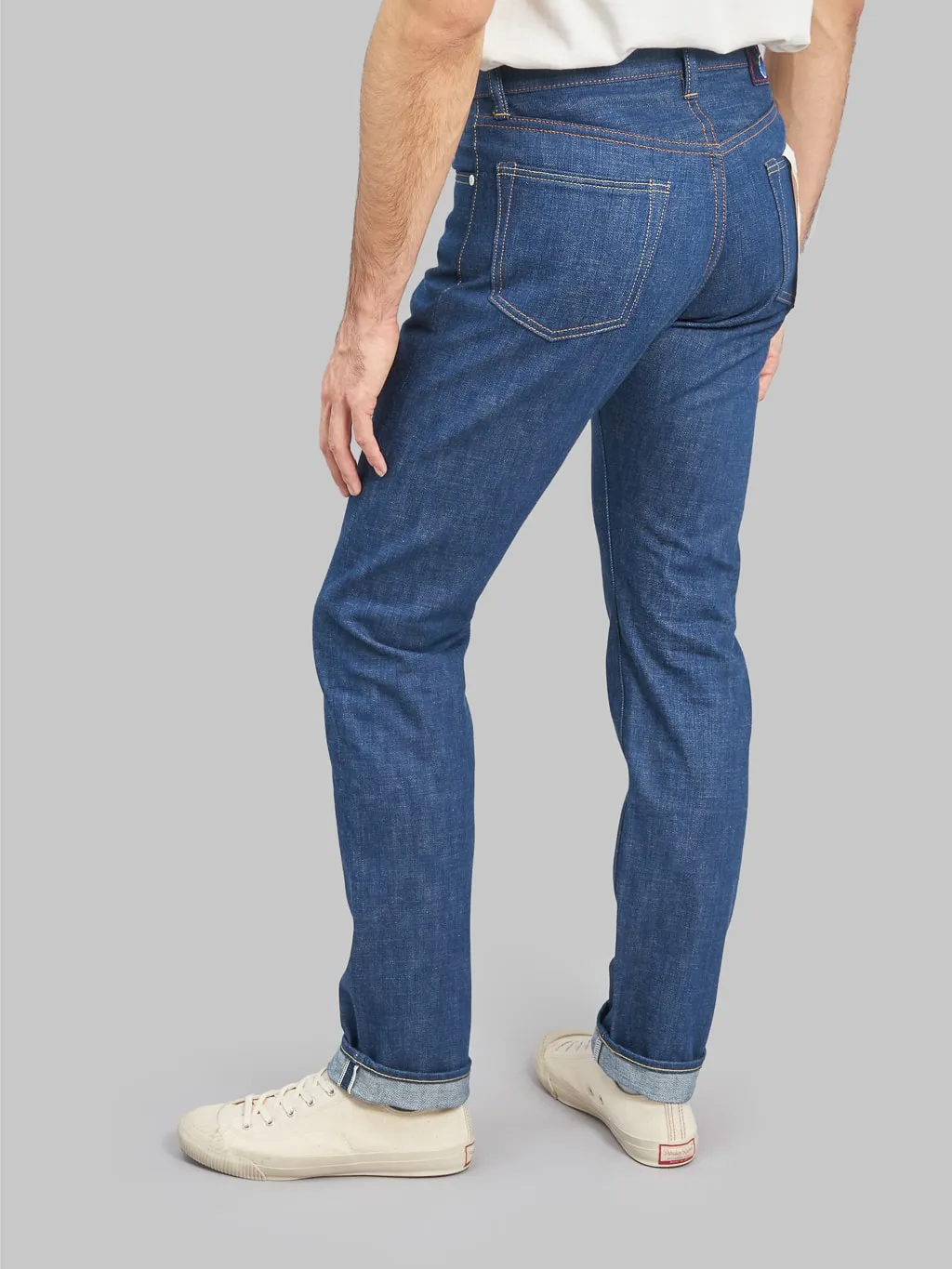 Momotaro 0605-AI 13.5oz "Natural Indigo Aizome" Hand Dyed Natural Tapered Jeans