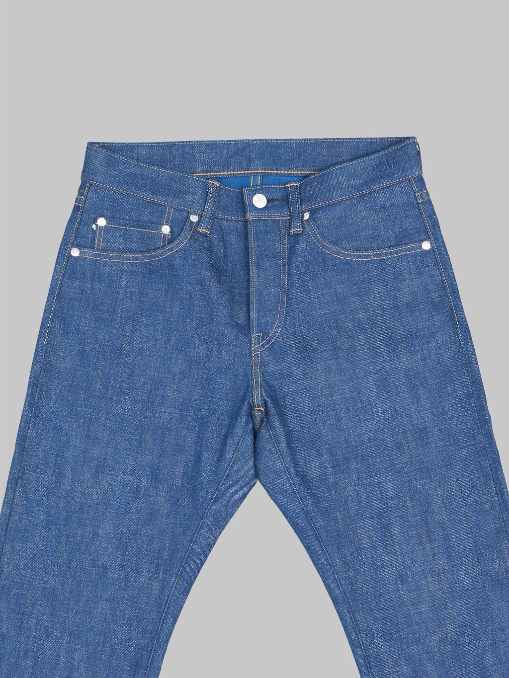 Momotaro 0605-AI 13.5oz "Natural Indigo Aizome" Hand Dyed Natural Tapered Jeans