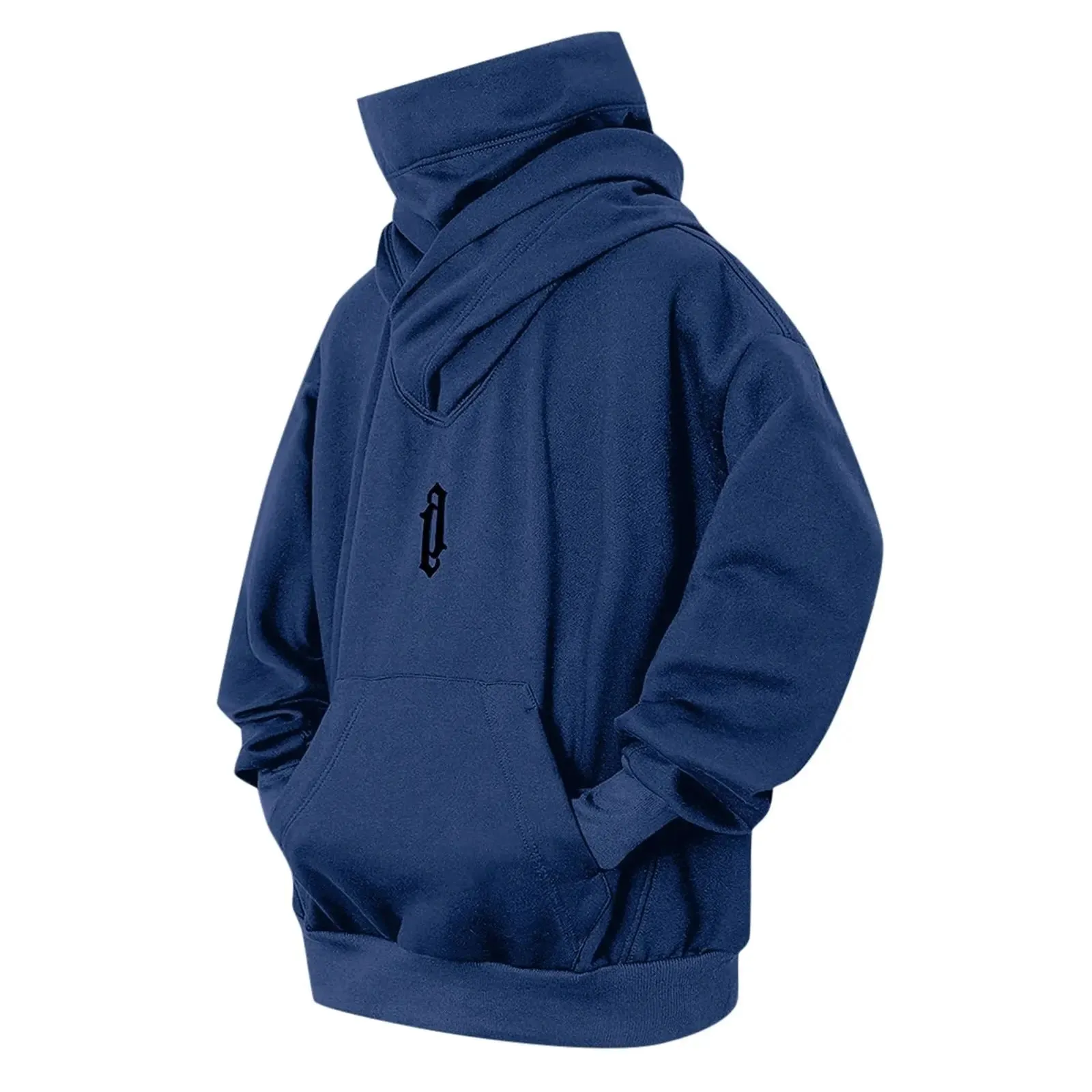 Pile Collar Men's Loose Casual Hoodie