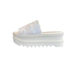 STELLA McCARTNEY White Platform Slides | US 9 - EU 39