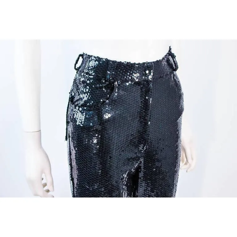 SUITE 101 Black High-Waisted Sequin Pants | Size US 8-10