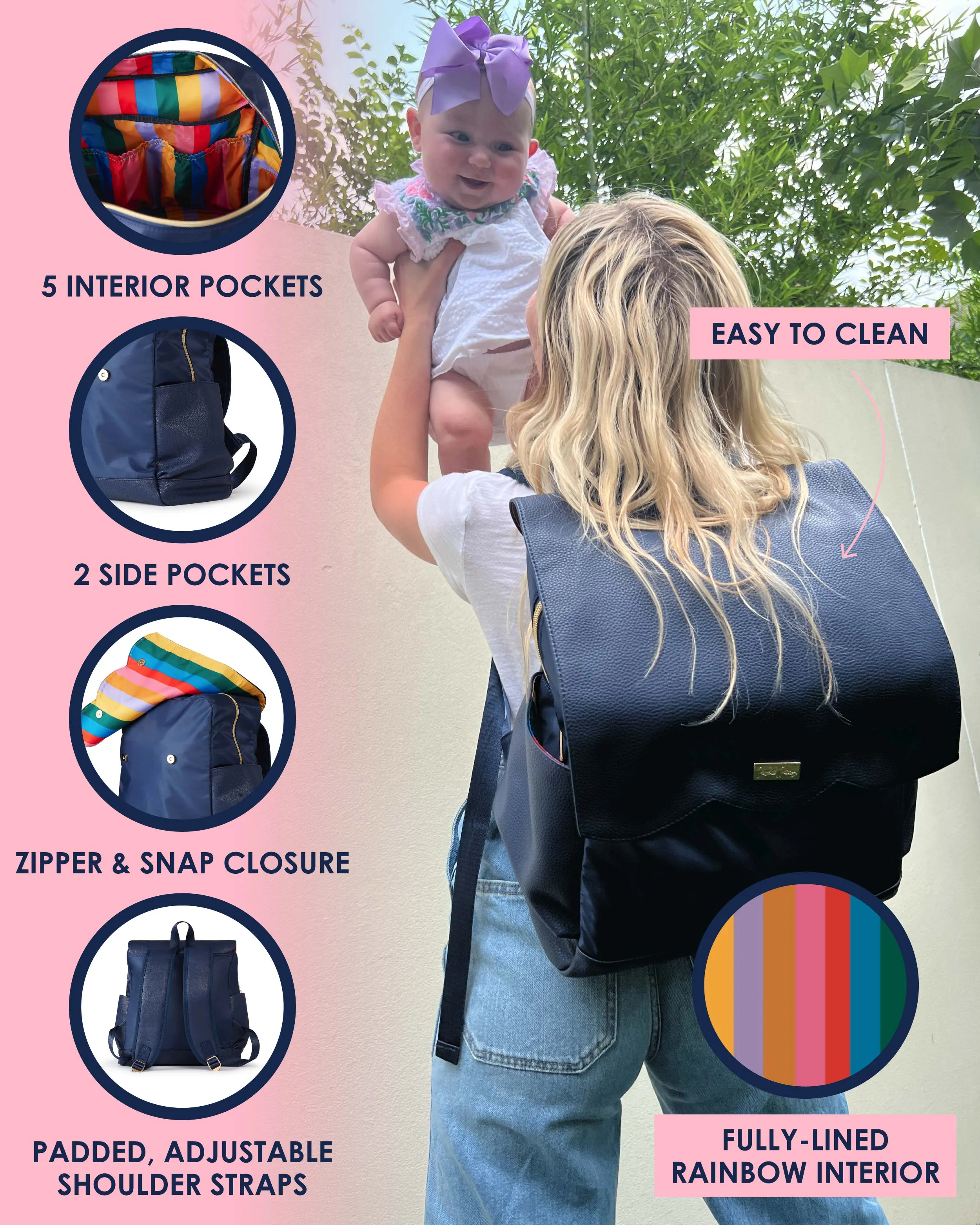 The Emerson Diaper Bag & Changing Pad Bundle