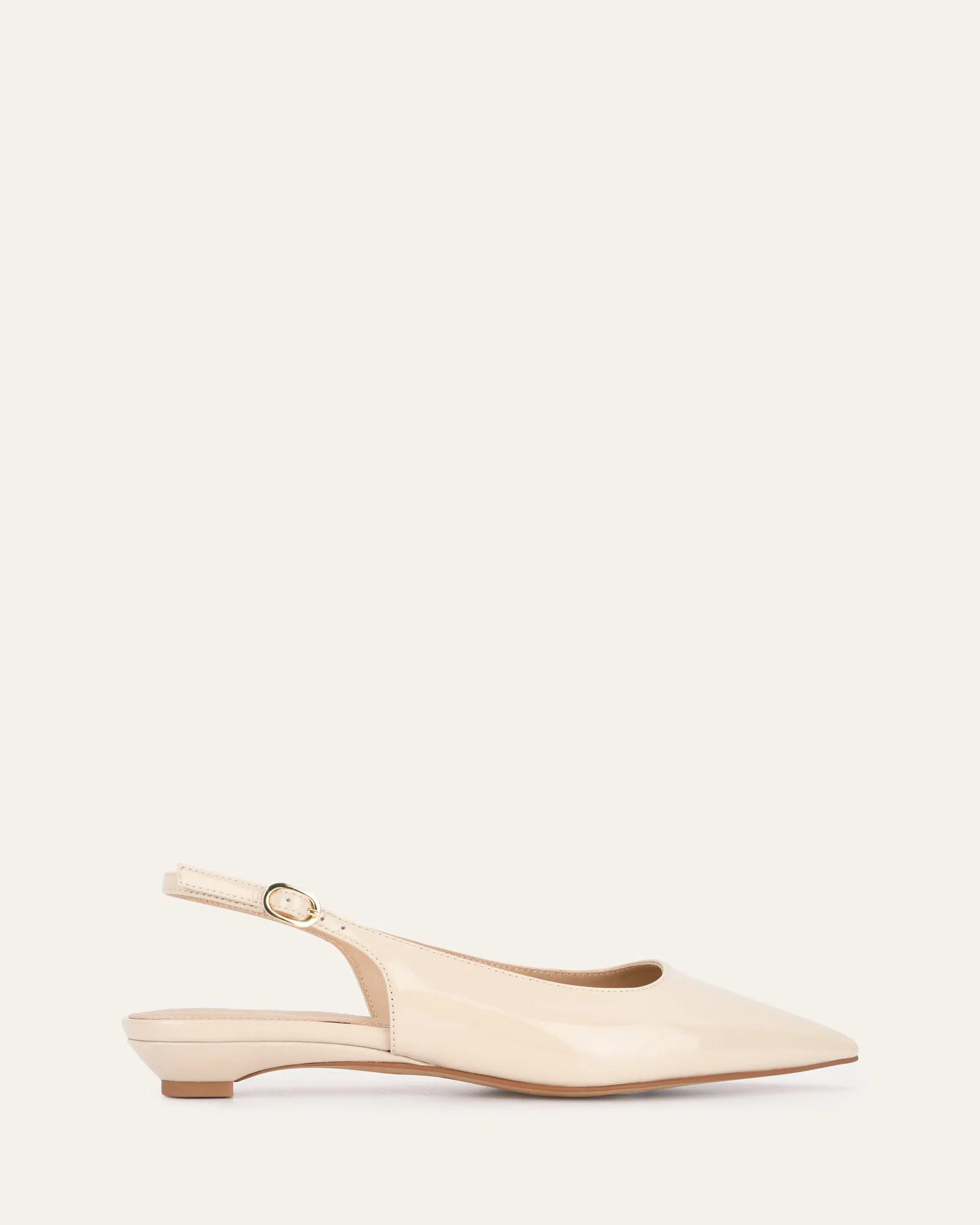 VIKTOR DRESS FLATS SAND PATENT