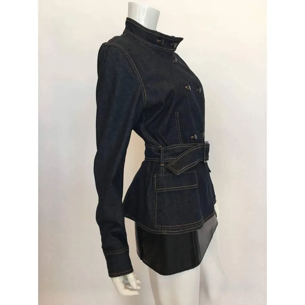 YVES SAINT LAURENT Dark Blue Denim Jacket | Size M/L